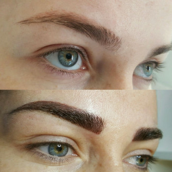 Перманентный макияж бровей (пудровые бровки, микроблейдинг, омбре, растушевка)
                    Бровист Алеся Джига Винница