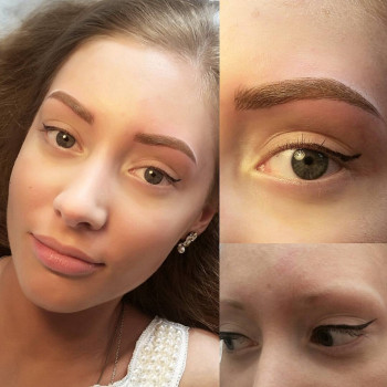 Перманентный макияж бровей (пудровые бровки, микроблейдинг, омбре, растушевка)
                    Бровист Алеся Джига Винница