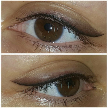 Перманентный макияж век (межресничка, стрелочка, тени)
                    Бровіст Алеся Джига Вінниця