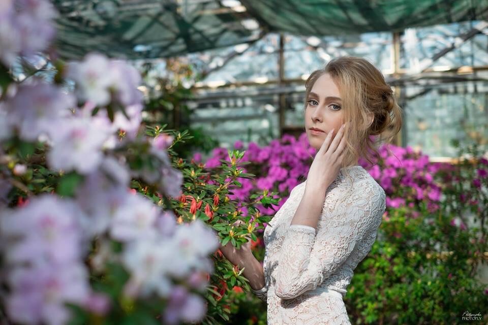 Фотосесія у студії портретна сукні, фото - Візажист Марина Вовк