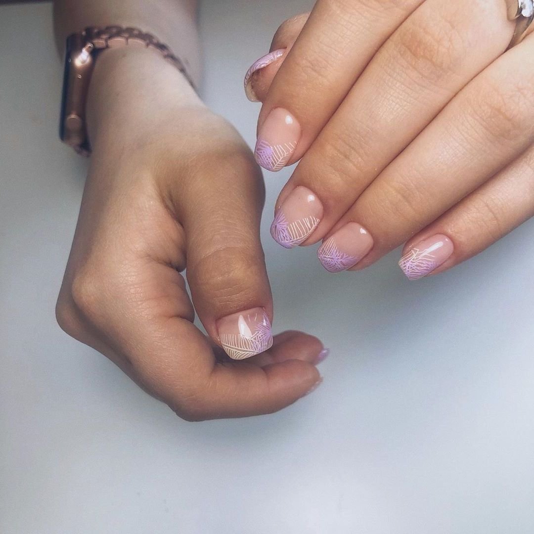 Нежный маникюр нюдовый французский, фото - Ногтевая студия Nails Bar Studio