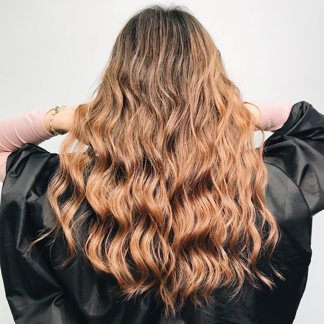 Стрижка на длинные волосы балаяж растяжка цвета, фото - Студия красоты Curls