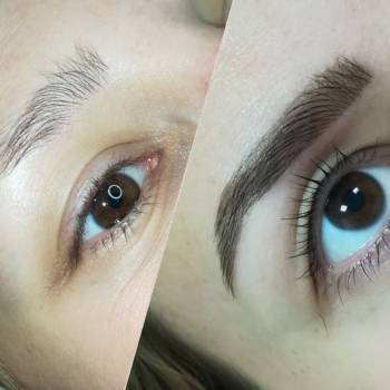 Окрашивание бровей