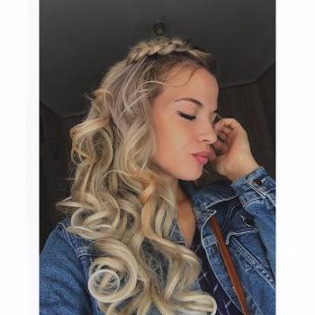 Дневной макияж и прическа с тресами