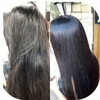 Реконструкція волосся з ефектом кератину 