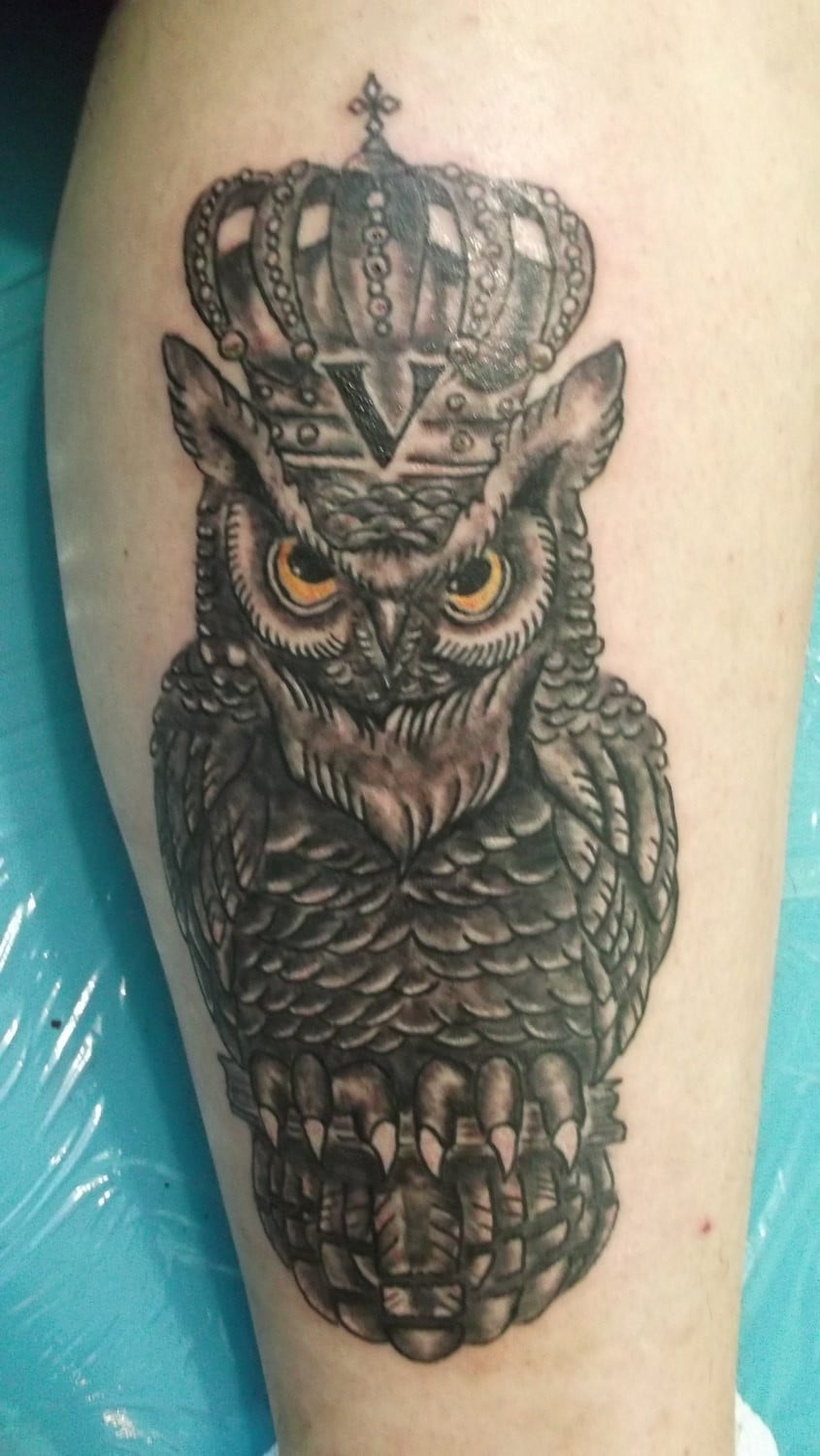Сова, фото - Тату мастер Серега