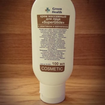Массажный крем для лица "SuperGlide" с эластином и коллагеном 100 мл