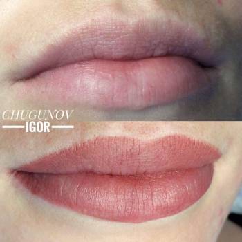 Акварельные губы 