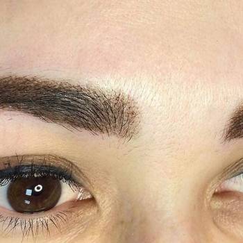 Пудровые брови 