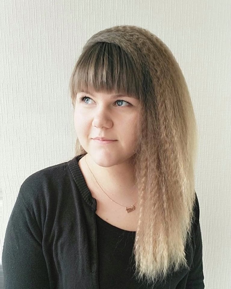 Стрижка на довге волосся жіноча з чолкою, фото - Студія краси МИКО