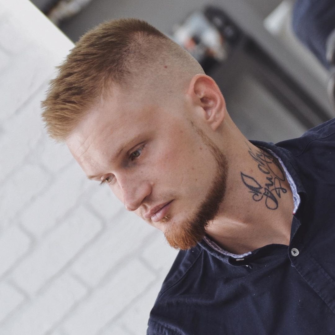 Мужская стрижка на короткие волосы фейд, фото - Барбершоп Real Barbers