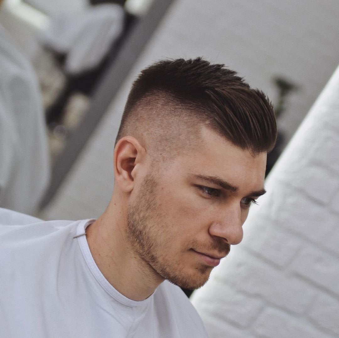 Мужская стрижка фейд андеркат, фото - Барбершоп Real Barbers