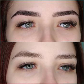 Коррекция и окрашивание бровей