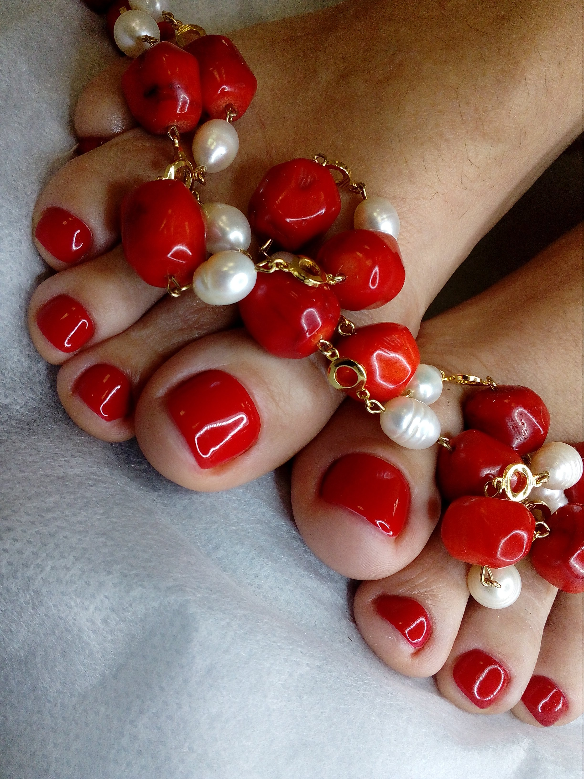 Педикюр гарний червоний, фото - Майстер манікюру Ирина Хохол