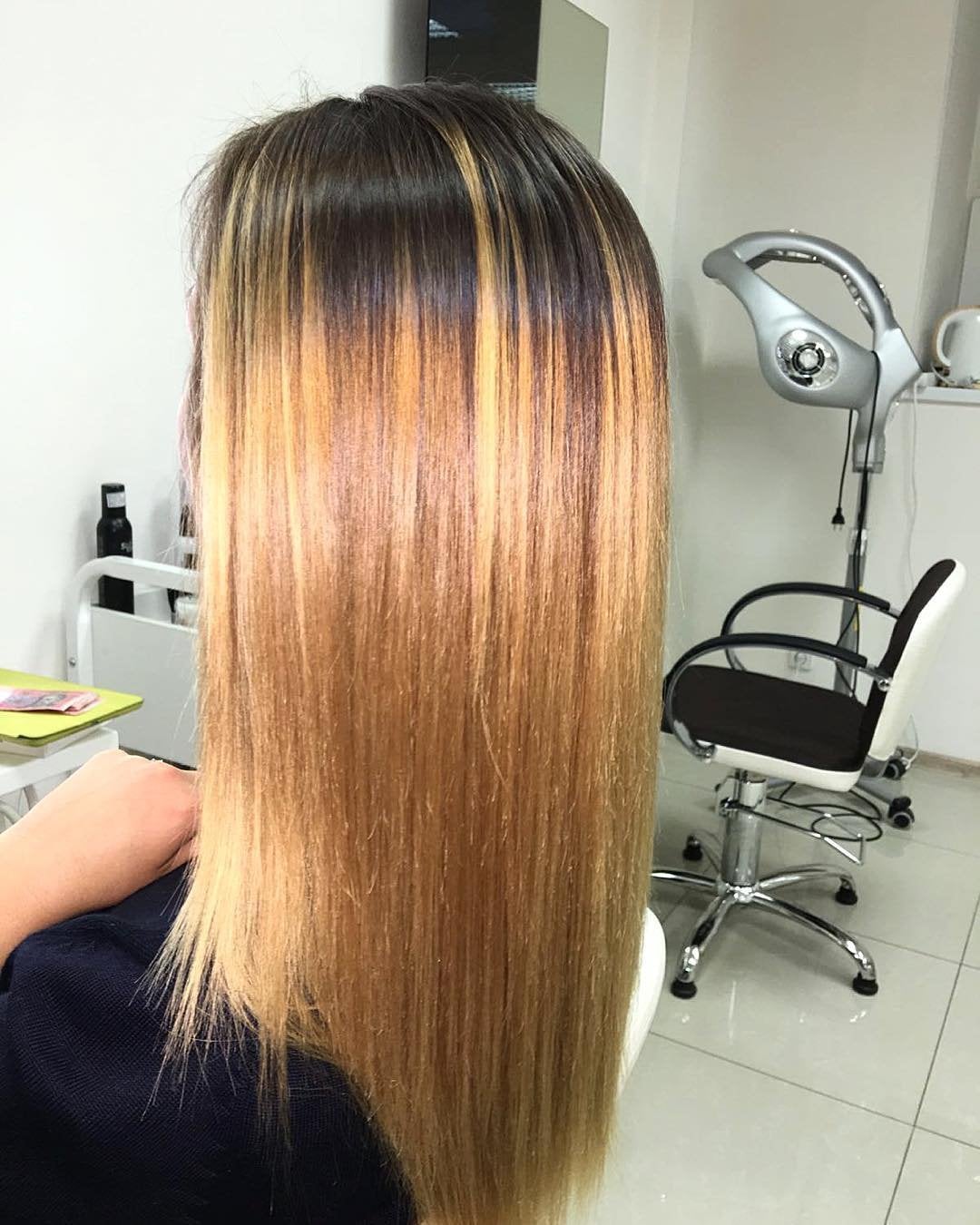 Стрижка на длинные волосы сложное окрашивание блонд, фото - Студия красоты BeautyArt