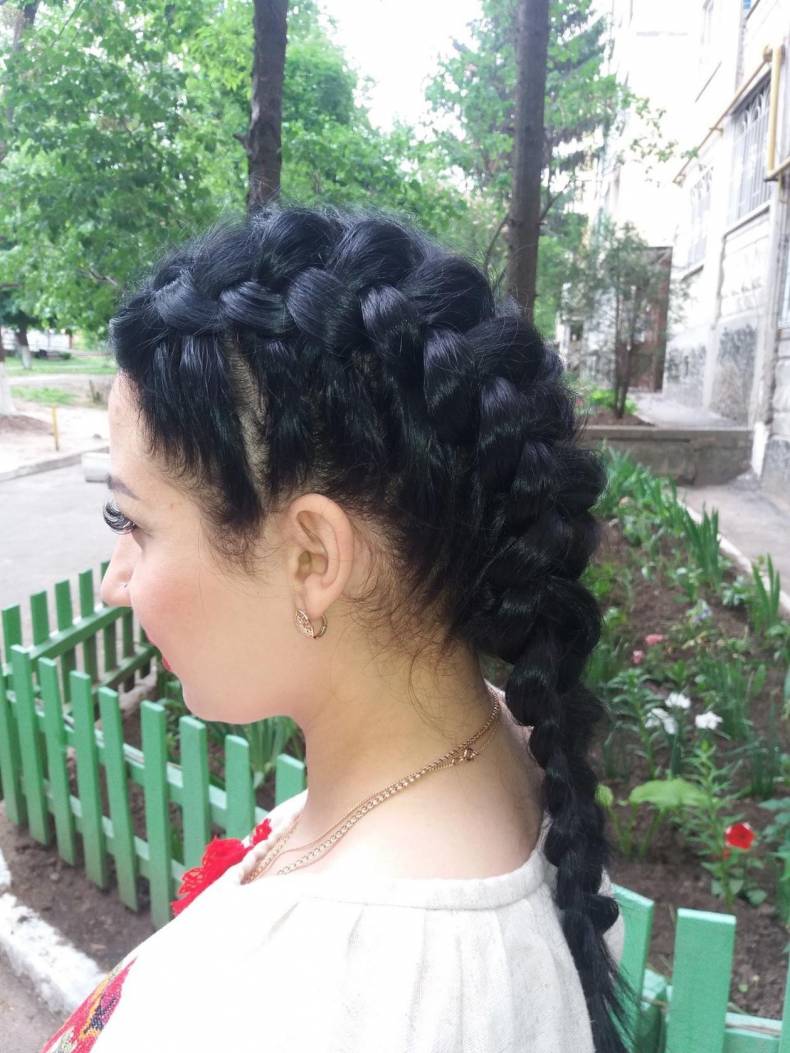 Укладка волосся плетіння брейди, фото - Перукар Ірина Іщенко