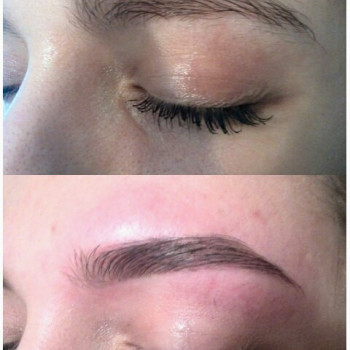 Фарбування брів та вій 
                    Візажист Olga Kaposi Чернівці