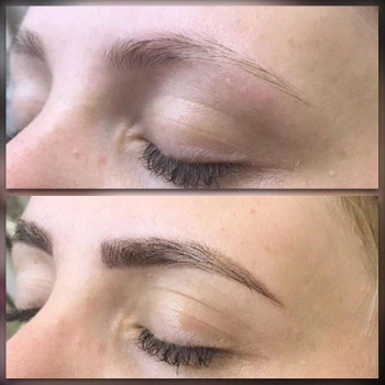 Фарбування брів та вій 
                    Візажист Olga Kaposi Чернівці