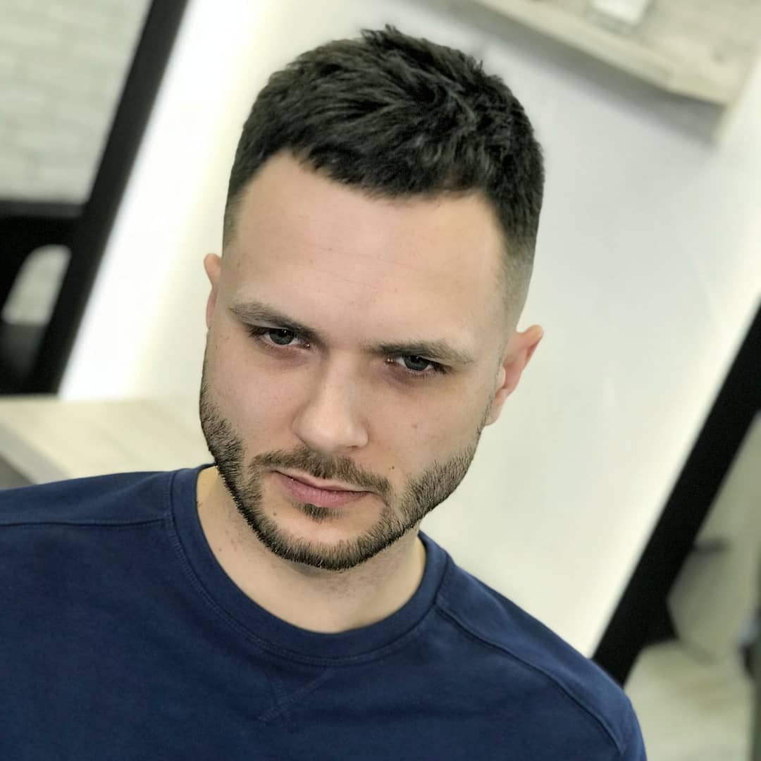 Чоловіча стрижка кроп на коротке волосся, фото - Студія краси Oliferchuk Beauty Studio