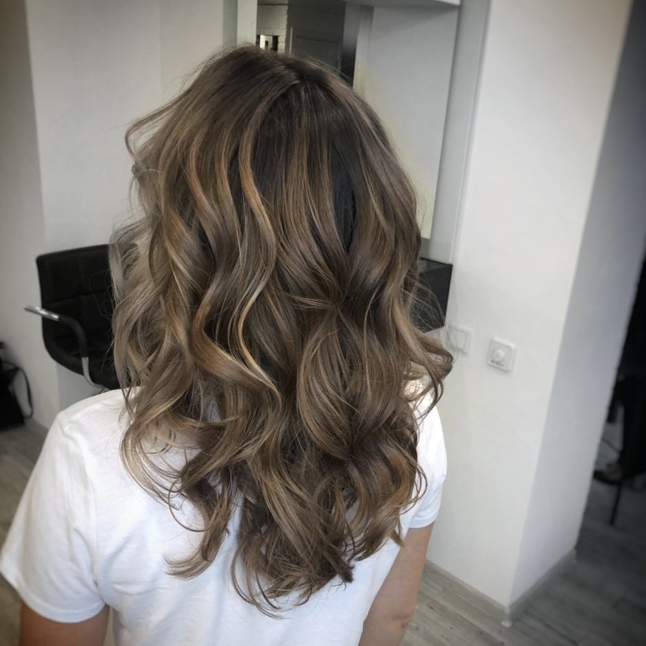 Стрижка на длинные волосы укладка волос балаяж, фото - Студия красоты Oliferchuk Beauty Studio
