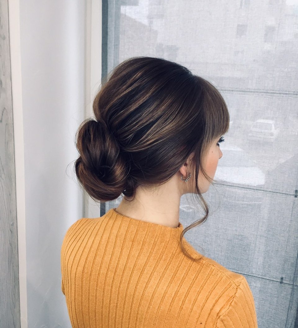 Укладка волосся зачіска пучок низький, фото - Студія краси Oliferchuk Beauty Studio