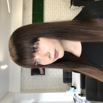 Стрижка на довге волосся з чолкою, фото - Салон краси Oliferchuk Beauty Studio