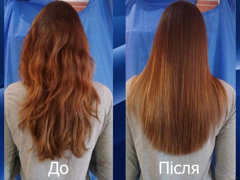 Кератинування волосся, фото -  