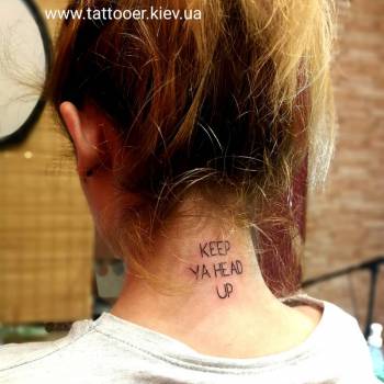 женские, на шее, тату на шее