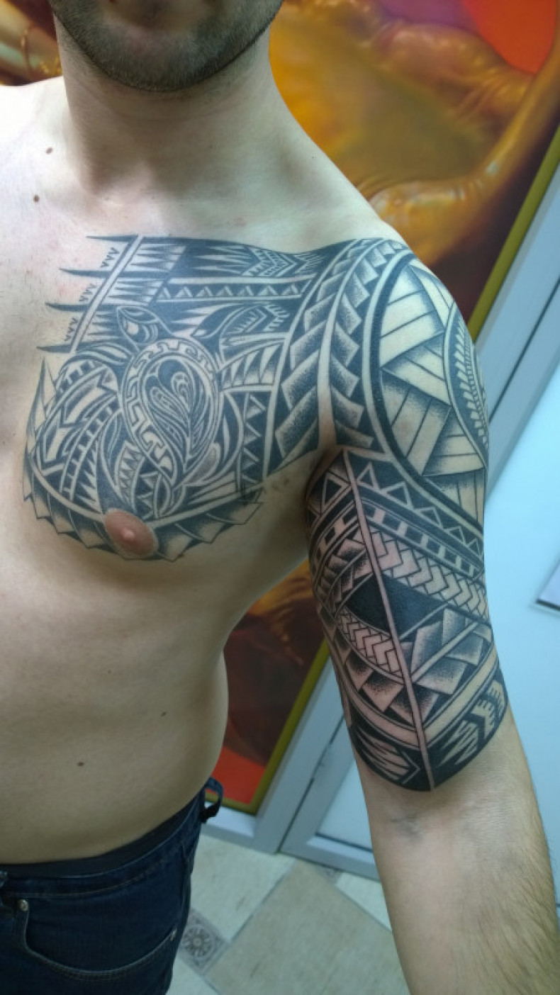 Полинезия, фото - Студия татуажа Gold ink tattoo