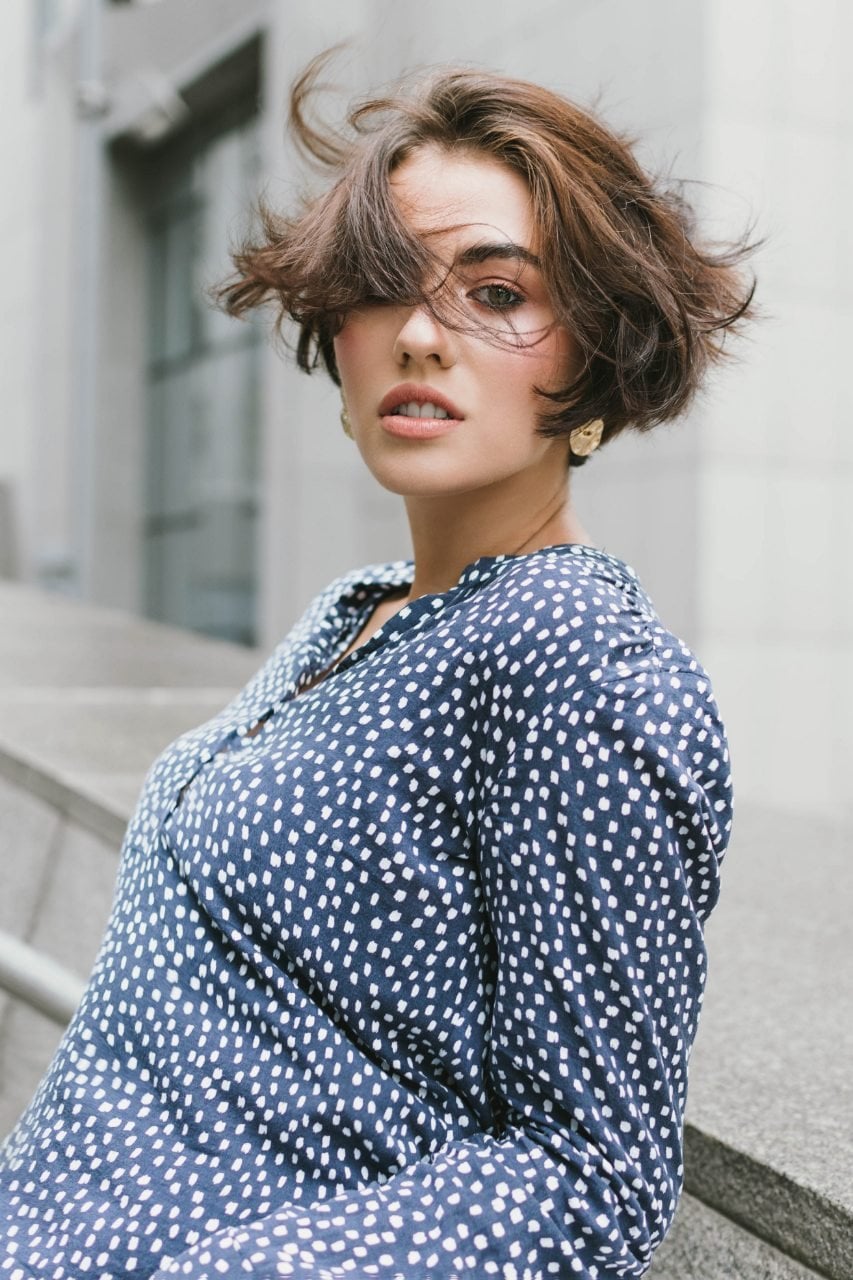 Стильна фотосесія портретна у місті, фото - Візажист Марина Кисіль
