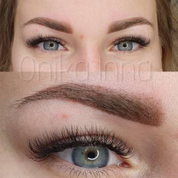 Перманентный макияж бровей 