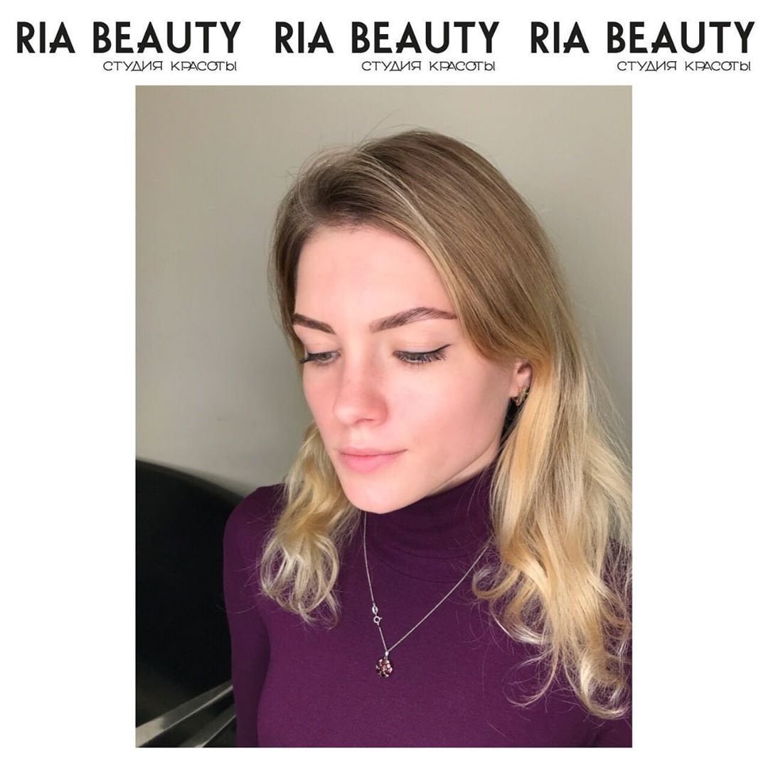 Легкий макияж дневной повседневный, фото - Студия красоты RIA beauty