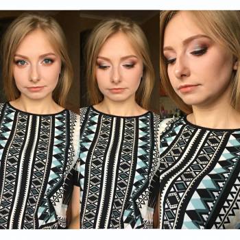 Нежный праздничный макияж.