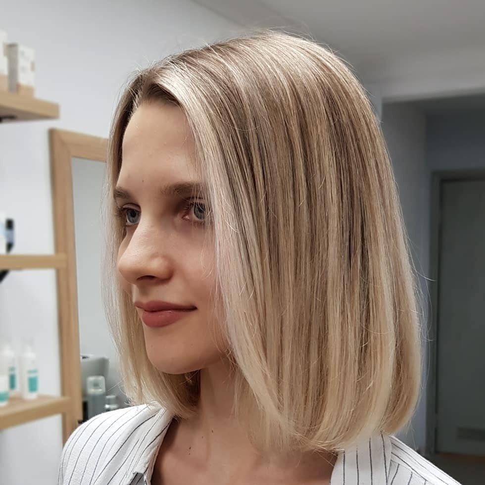 Стрижка на середнє волосся каре жіноча, фото - Студія краси Pro Kolir