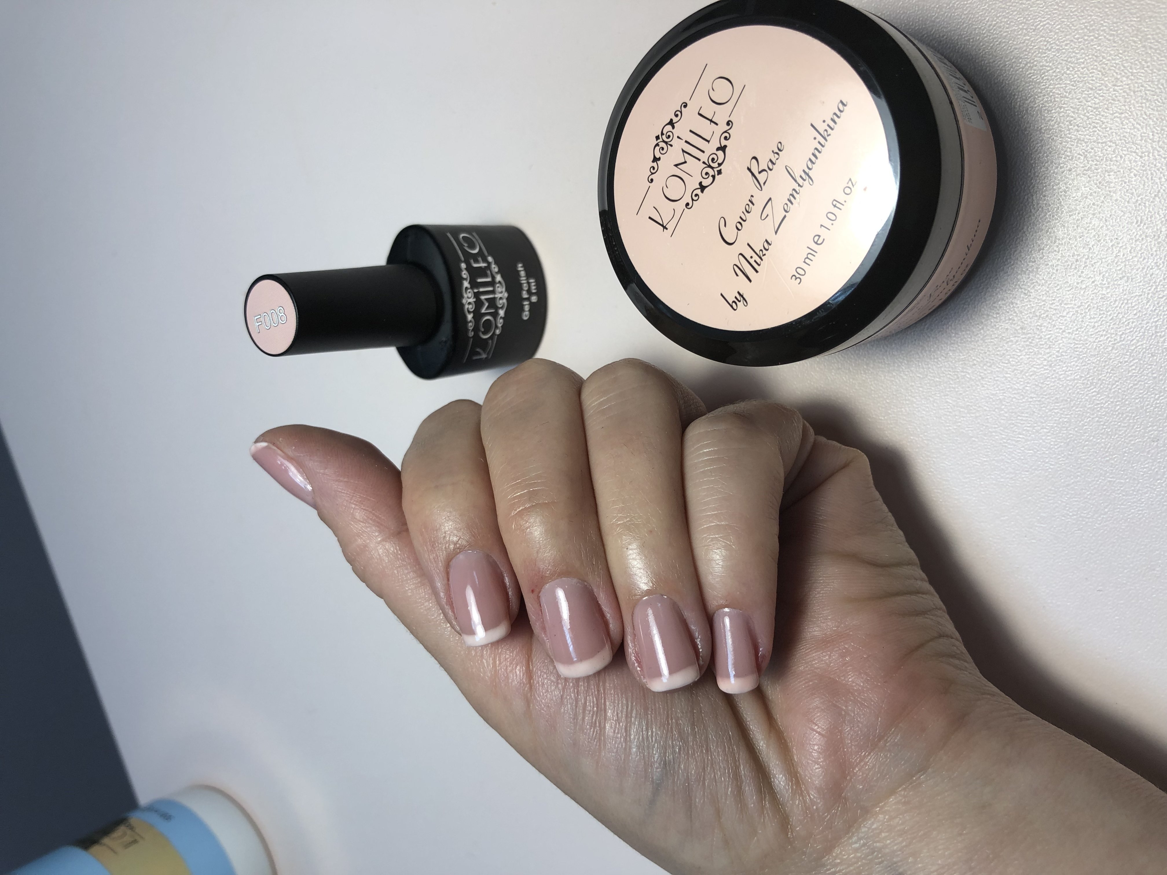 Нюдовый маникюр французский на квадратные ногти, фото - Студия красоты SP Beauty Center