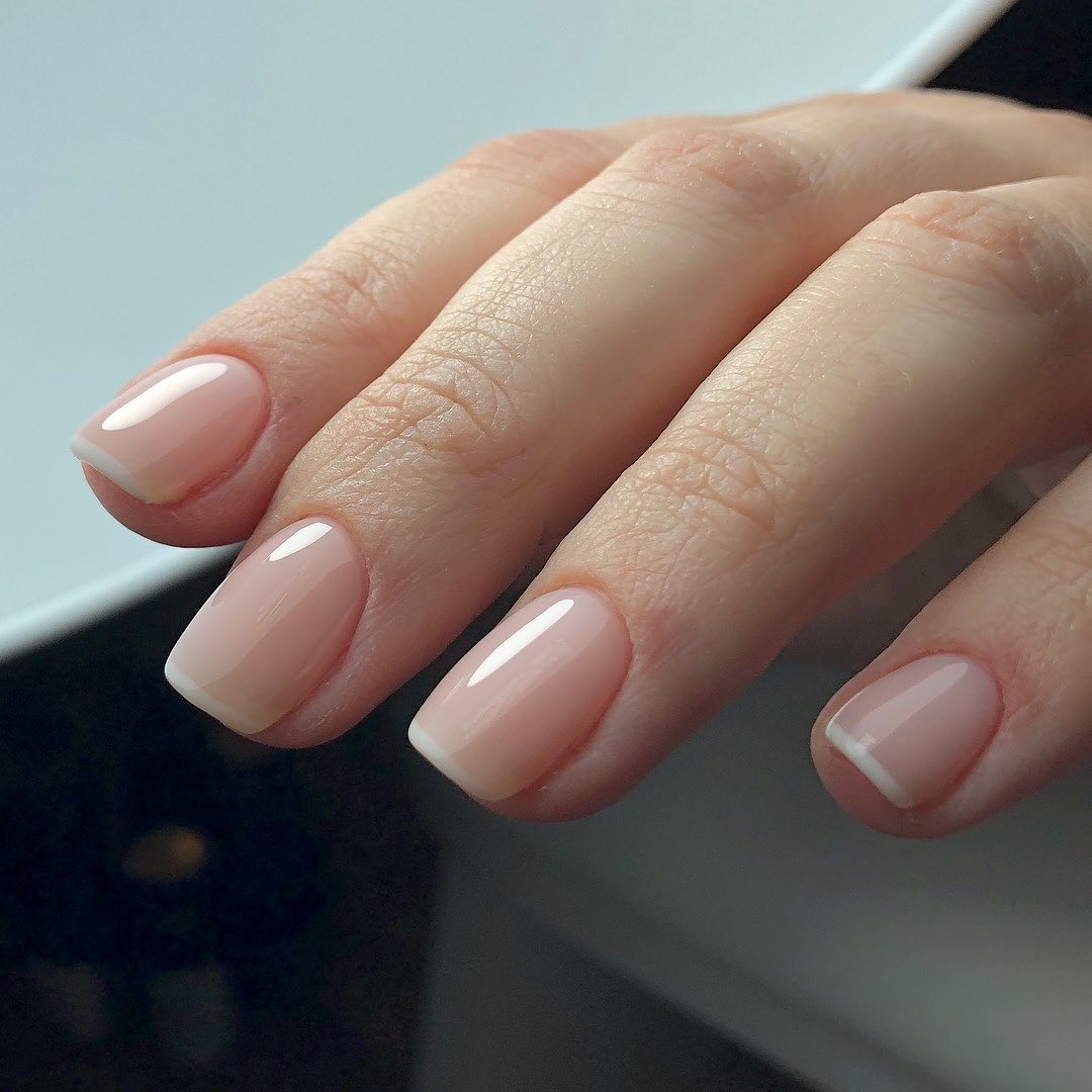 Классический маникюр нежный нюдовый, фото - Студия красоты SP Beauty Center