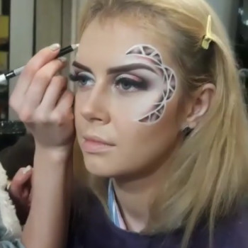 Незвичайний макіяж для фотосесії боді арт, фото - Лешмейкер Ганна Литвинова