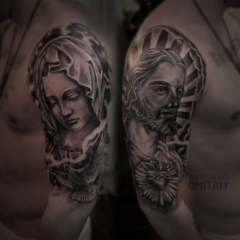 Религиозные тату в Днепропетровске \ Индивидуальные проекты 