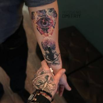 Цветные татуировки в Днепропетровске \ Индивидуальные проект