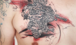 Татуировка по авторскому эскизу Тату мастер Анастасия MazaTattoo Одесса