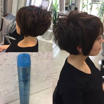 Завершая образ используем лак для волос тм BES