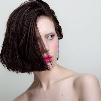 Коктельный макияж (акцент губы) 