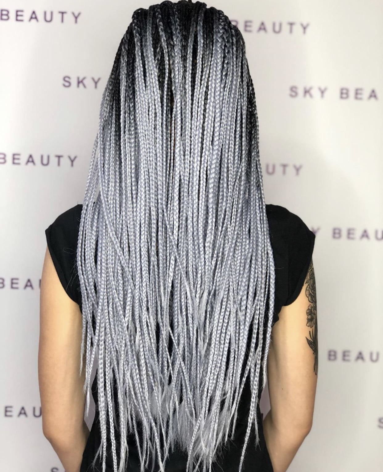 Плетение волос брейды черные волосы, фото - Студия красоты Sky Beauty Room