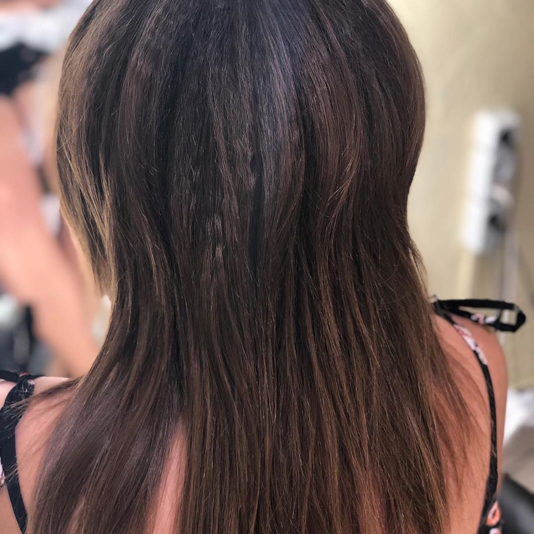 Стрижка на длинные волосы маллет рваная, фото - Студия красоты MA The Hair Beauty Room