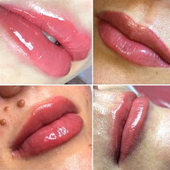 Яркие губки, татуаж