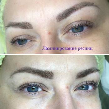 Ламинирование ресниц полтора, два месяца