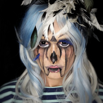 Макіяж на Хелловін відьми страшний, фото - Візажист Виктория Мухина