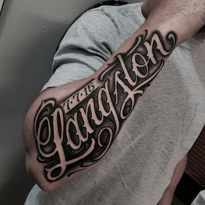 Надпись, фото - Тату салон HouseInk Tattoo Studio