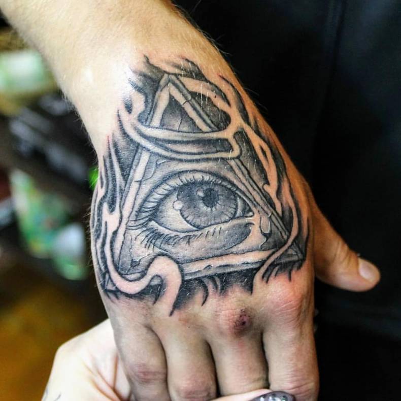Мужские глаз реализм, фото - Тату салон Gorgona tattoo & piercing studio