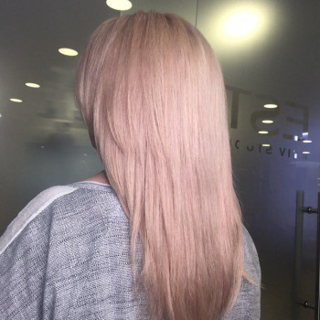 Блонд жемчужный клубничный, фото - Парикмахер Таня Голомолзина